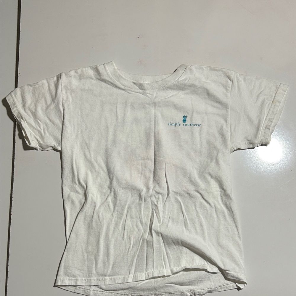 Simply Southern Kids Tee in White